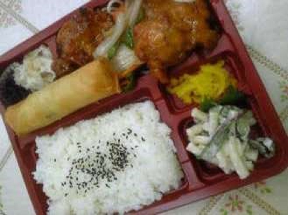 しろみフライあんかけ弁当